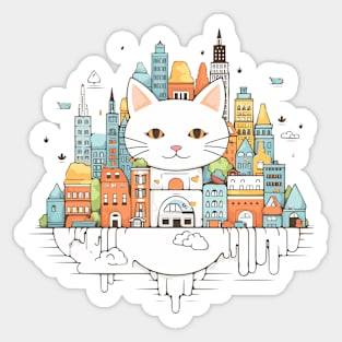 Cat Pet Animal Beauty Nature City Discovery Sticker